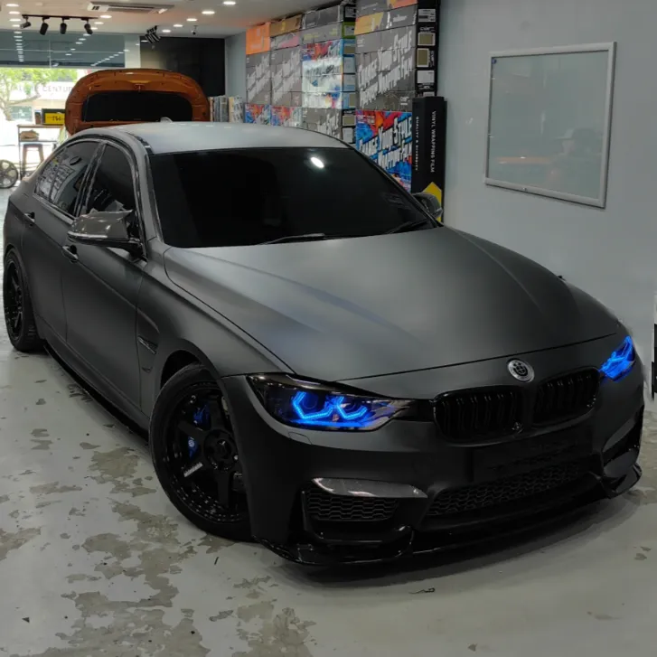 Matte Black Car Vinyl Wrap