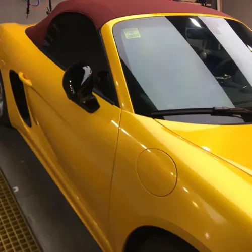 Gloss Metallic Golden Yellow Car Vinyl Wrap