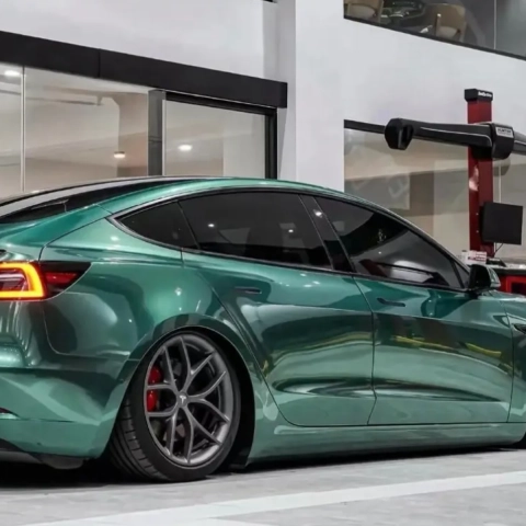 PET Metal Emerald Green Car Vinyl Wrap