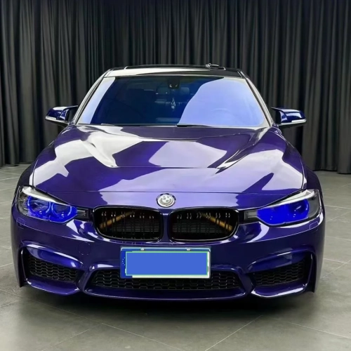 BMW Gloss PET Royal Indigo Blue Car Vinyl Wrap