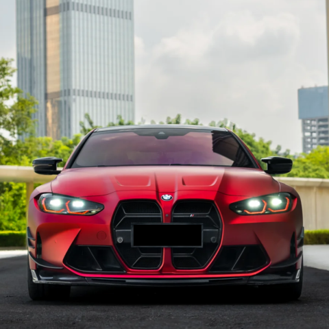 The color variations of Matte Romance Red Car Vinyl Wrap