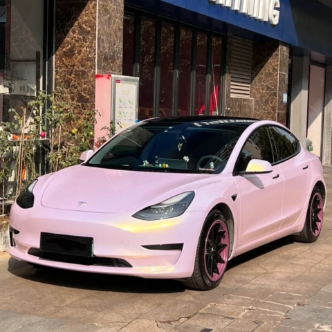 Glazed Gold Pink Car Vinyl Wrap