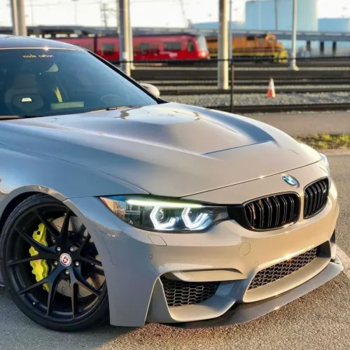 Super Gloss Light Nardo Grey Car Wrap