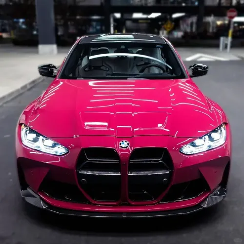 Super Gloss Rose Red Car Vinyl Wrap