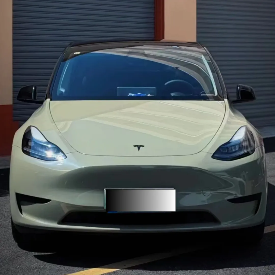 The Super Gloss Khaki Grey Car Vinyl Wrap is made from durable materials, this wrap protects your car's paint job from scratches and fading while offering easy installation and removal.