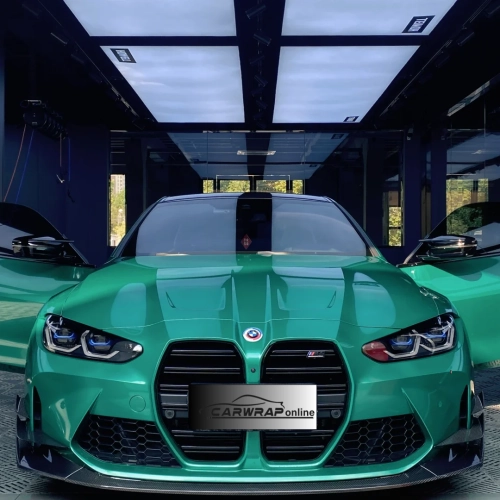 Gloss Paint Metallic Isle Of Man Green Car Vinyl Wrap