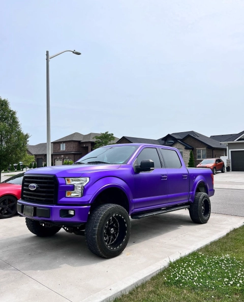 Feedbacks Of Purple And Red Car Vinyl Wrap From es_wraplab