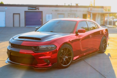 Feedbacks Of Gloss Red Mirror Chrome And Satin Black Car Vinyl Wrap From issssascatty