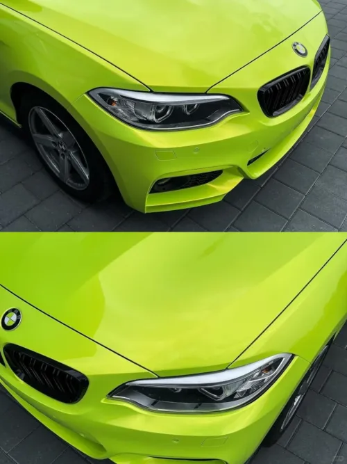 Unleash the Magic of BMW Gloss Magic Gold Fluorescence Car Vinyl Wrap - Exclusive Black Friday Promotion! ❤️❤️❤️