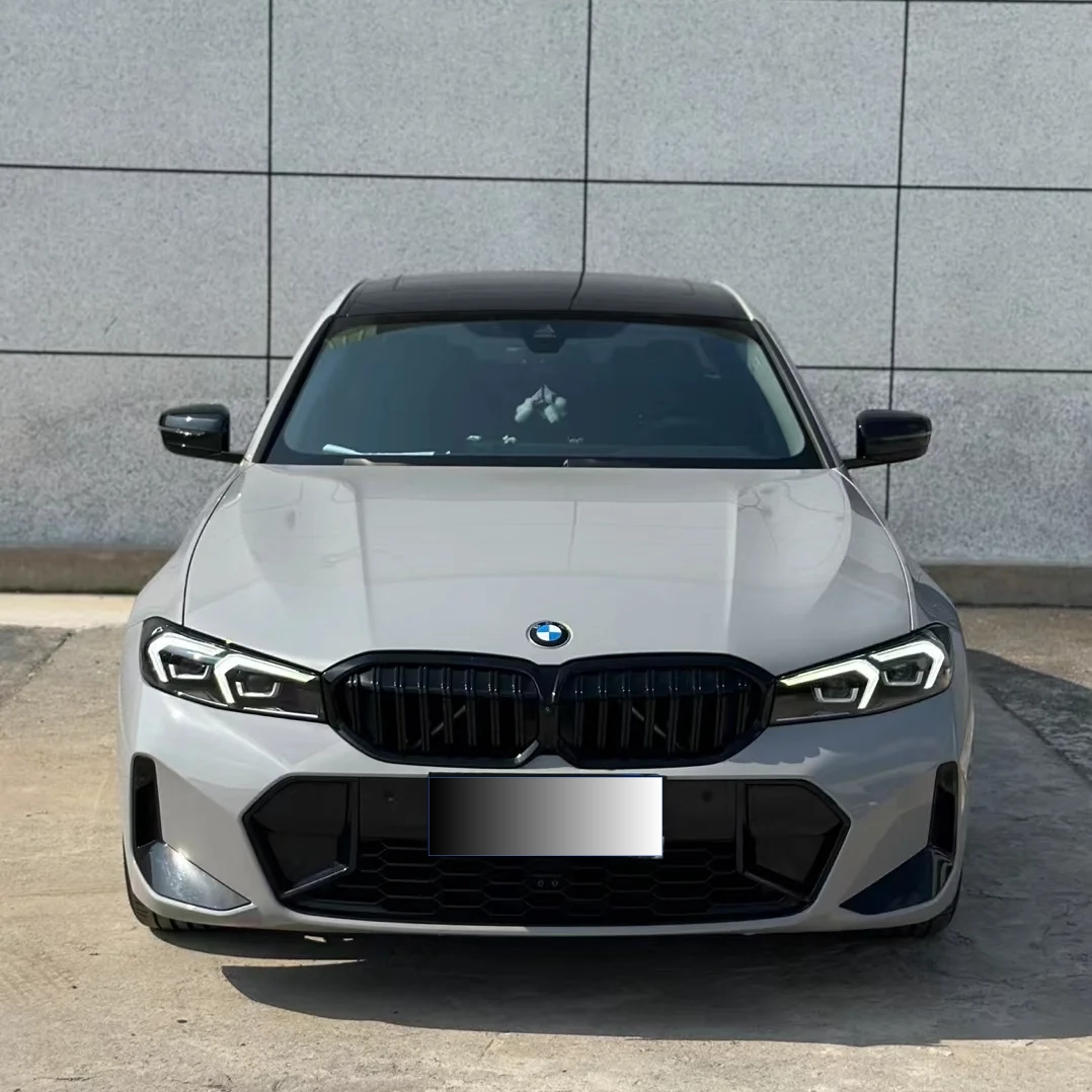 PET Brooklyn Grey Car Vinyl Wrap for BMW 3 Series G28Lci
