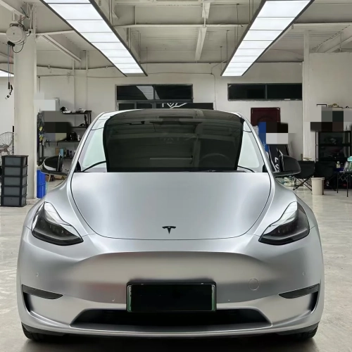 Carwraponline Matte Chrome Alexander Silver Car Vinyl Wrap