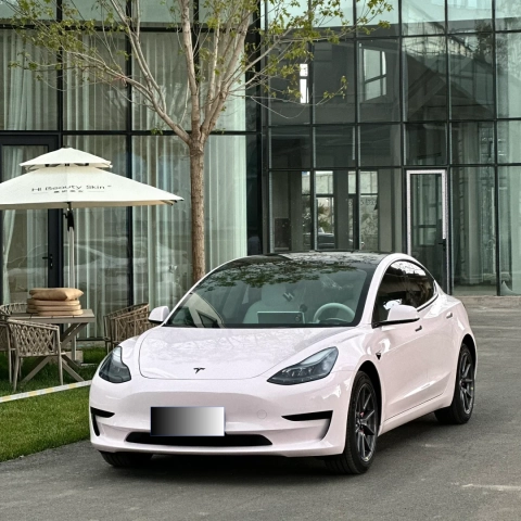 Tesla Gloss Mary Kay Pink Car Vinyl Wrap