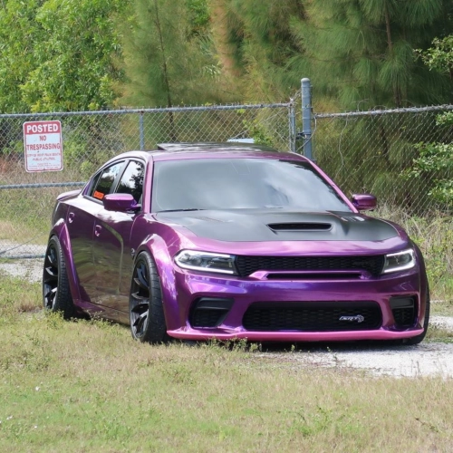 Hellcat's Feedbacks For Carwraponline's Gloss Metallic Grape Purple Vinyl Wrap