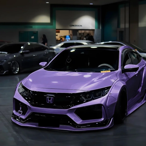 From Classic to Head-Turning: How a Purple Vinyl Wrap Can Redefine Your Civic's Style