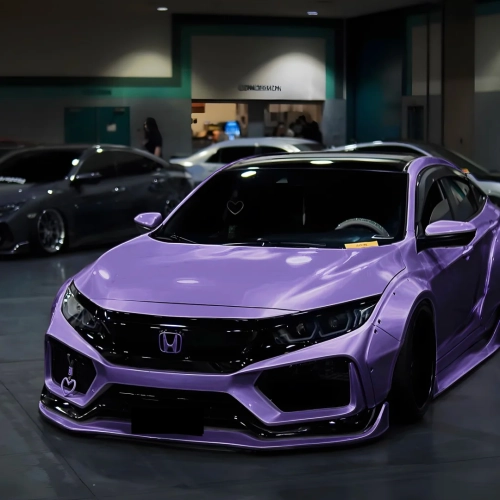 From Classic to Head-Turning: How a Purple Vinyl Wrap Can Redefine Your Civic's Style