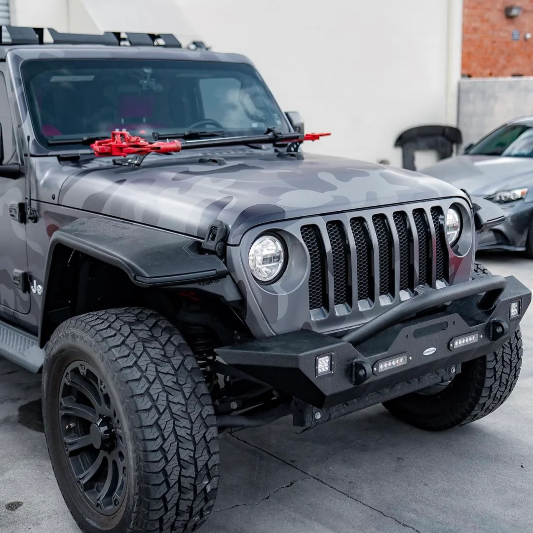 Jeep Green Camo Custom Vinyl Wrap - Special Style