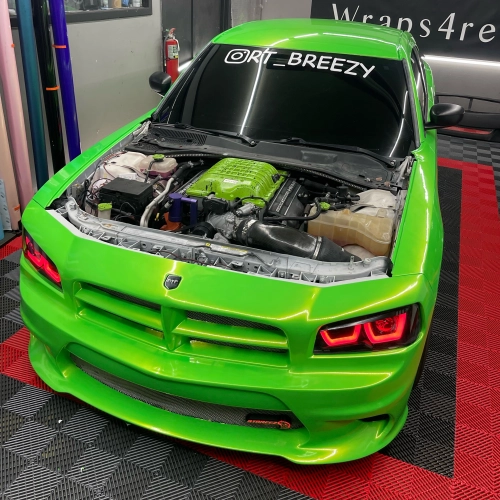 Shimmering Reviews for the Gloss Magic Gold Green Car Vinyl Wrap