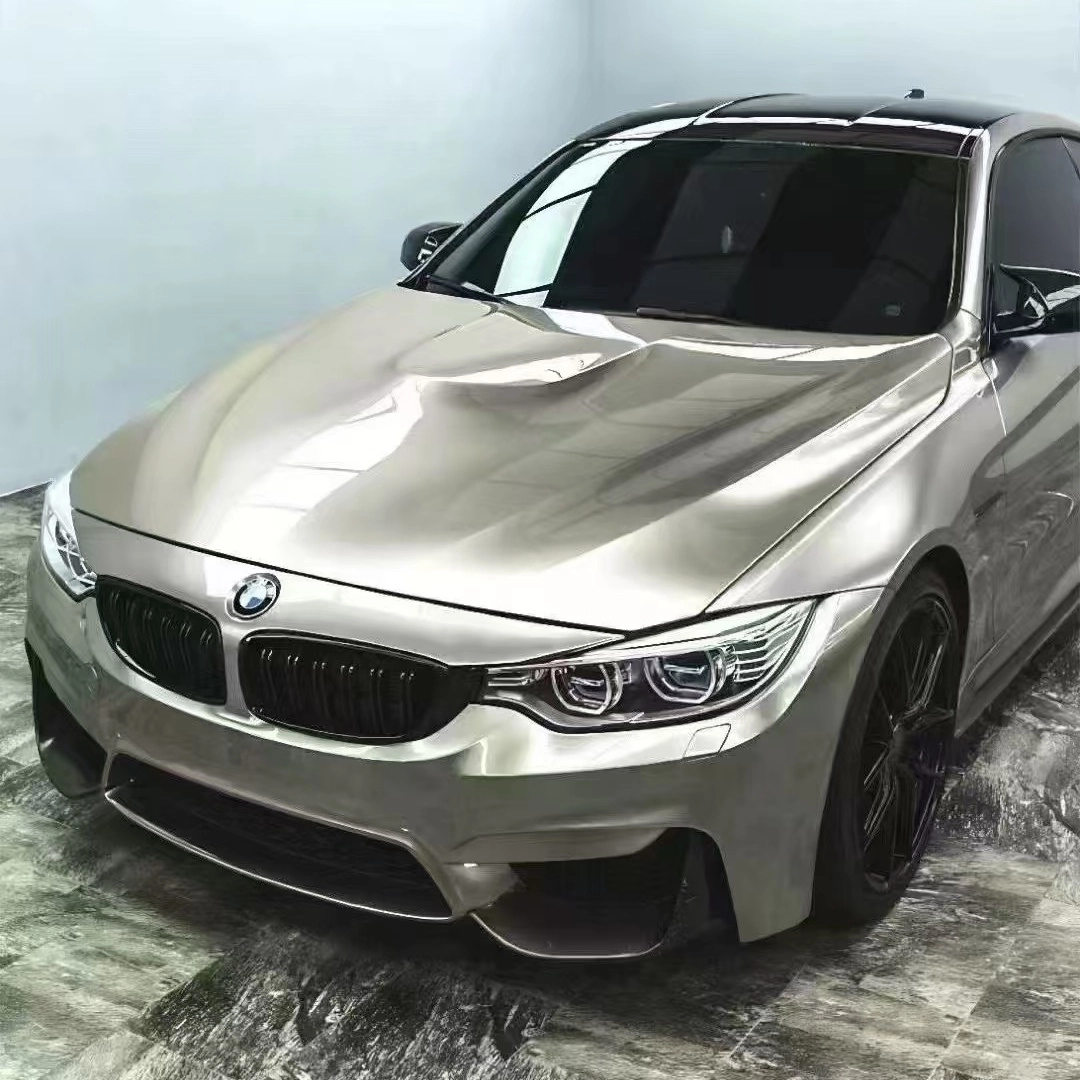 PET Gloss Liquid Victor Silver Car Vinyl Wrap - New Color Publish
