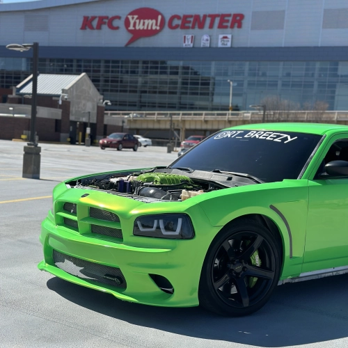 Hellcat Gloss Magic Gold Green Car Vinyl Wrap