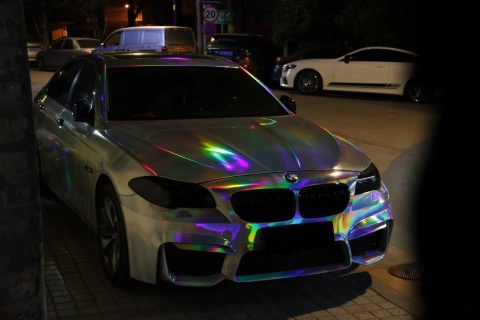 Laser Electroplated Silver Car Vinyl Wrap - Make Your Cars More Special