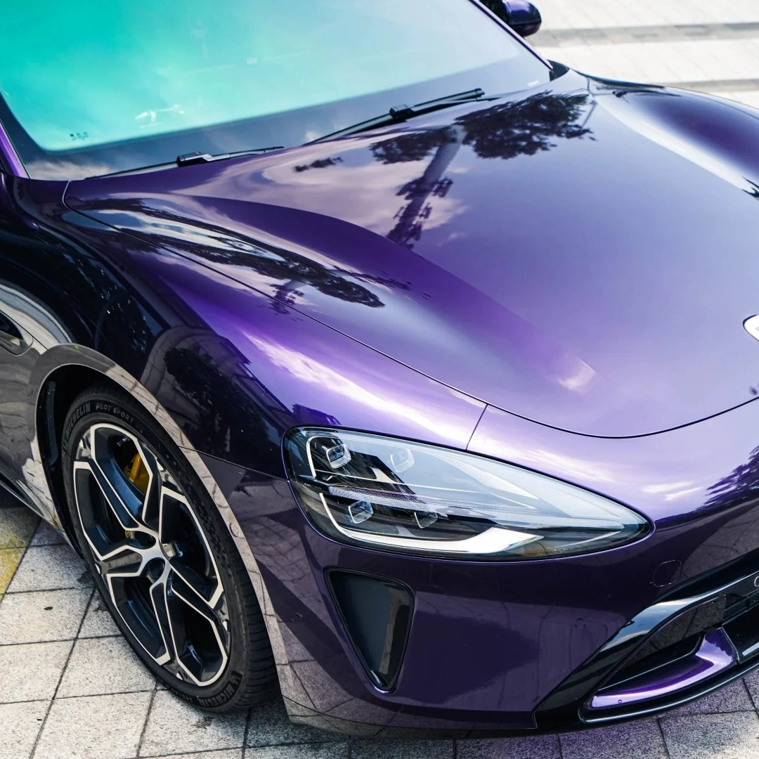 PET Gloss Metallic Midnight Purple Car Vinyl Wrap by Carwraponline