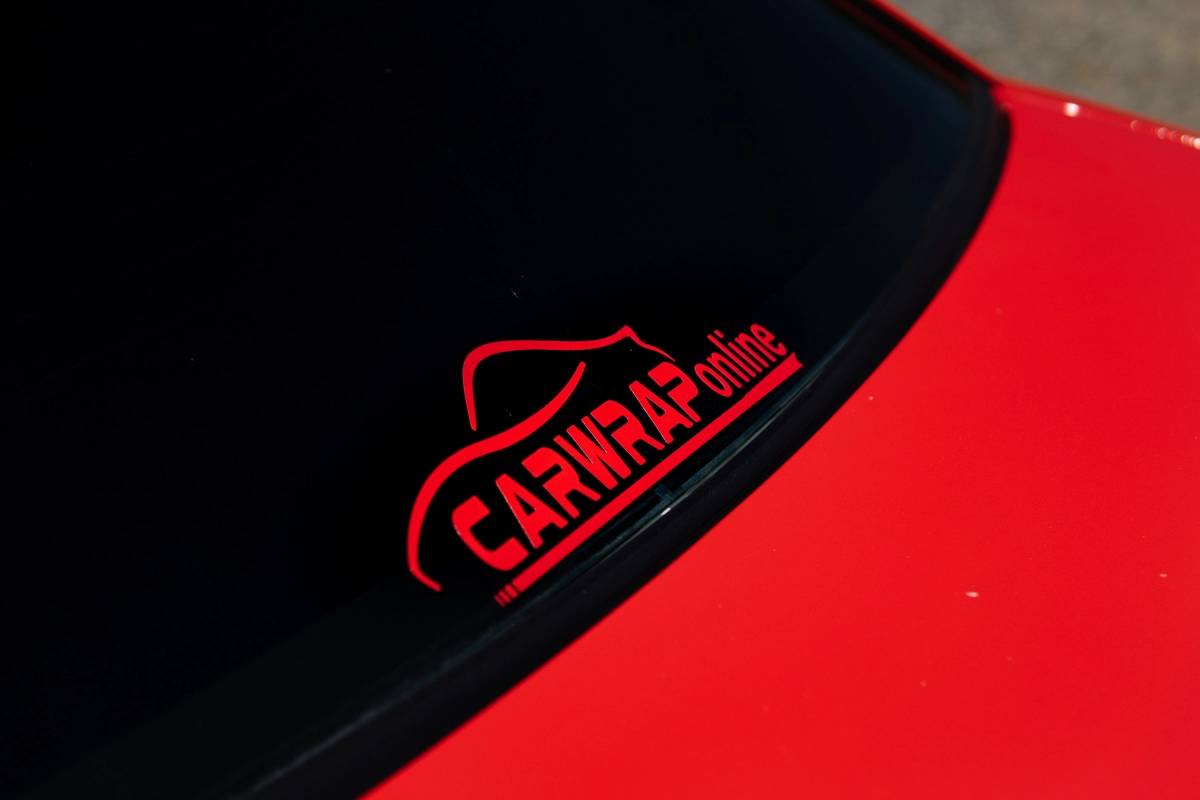 Super Gloss Ferrari Red Car Vinyl Wrap