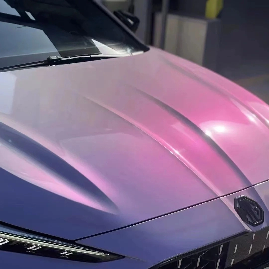 Candy Metallic Gray Purple Car Vinyl Wrap
