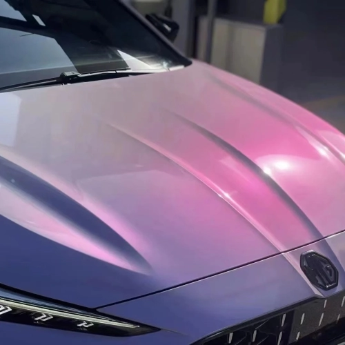 How the Candy Metallic Gray Purple Car Vinyl Wrap Transforms Your Ride