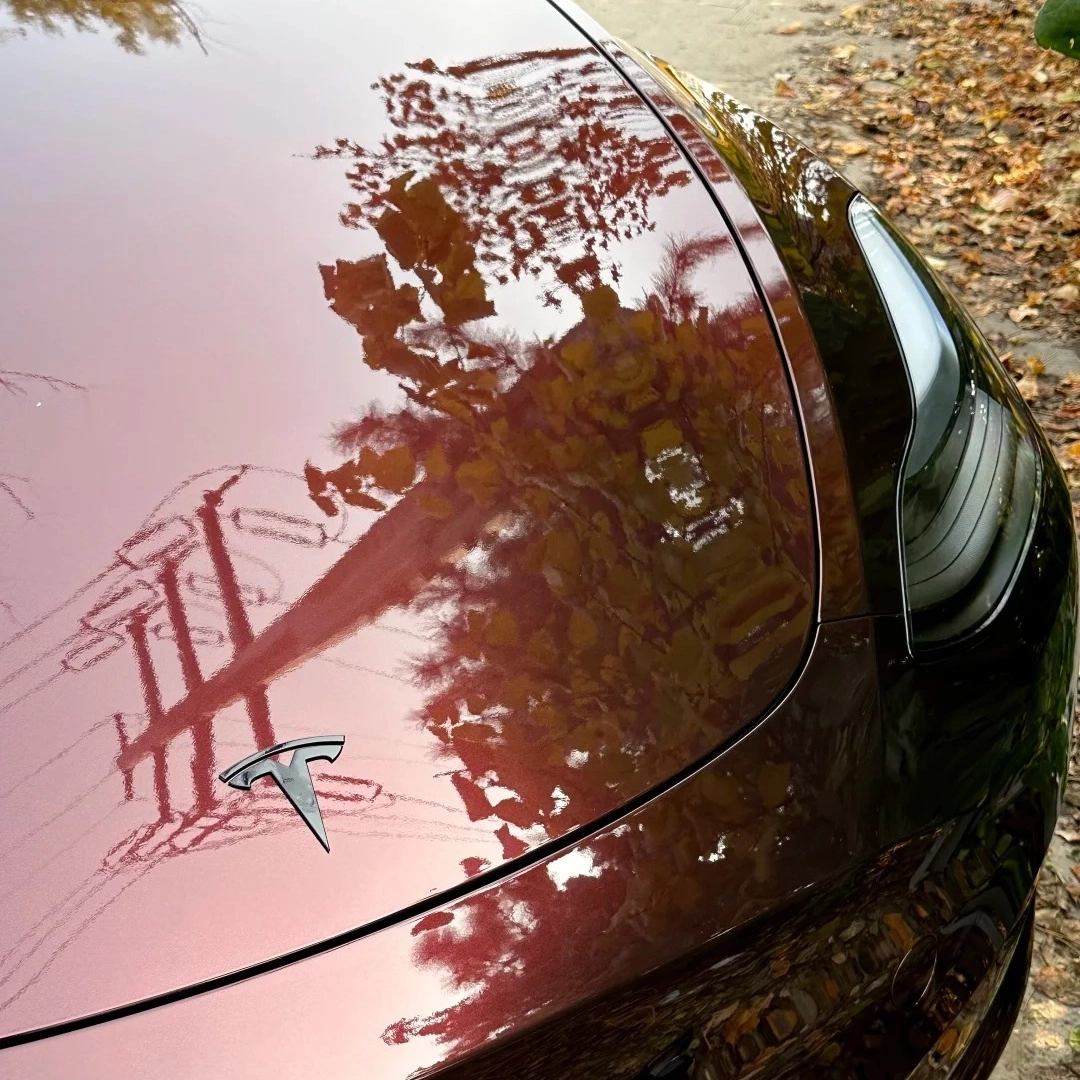 PET Gloss Metallic Black Rose Car Vinyl Wrap