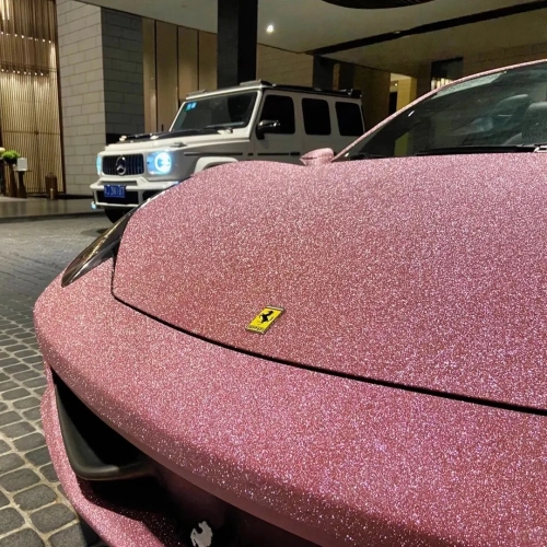 Unleash Your Style with Super Diamond Pink Car Vinyl Wrap