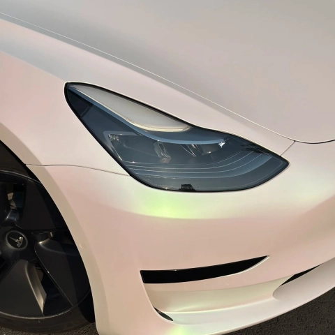 Discover the Allure of Matte Aurora White Car Vinyl Wrap