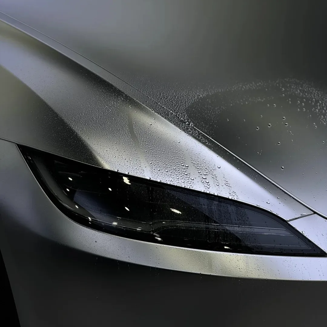 Matte Metallic Metal Silver Car Vinyl Wrap