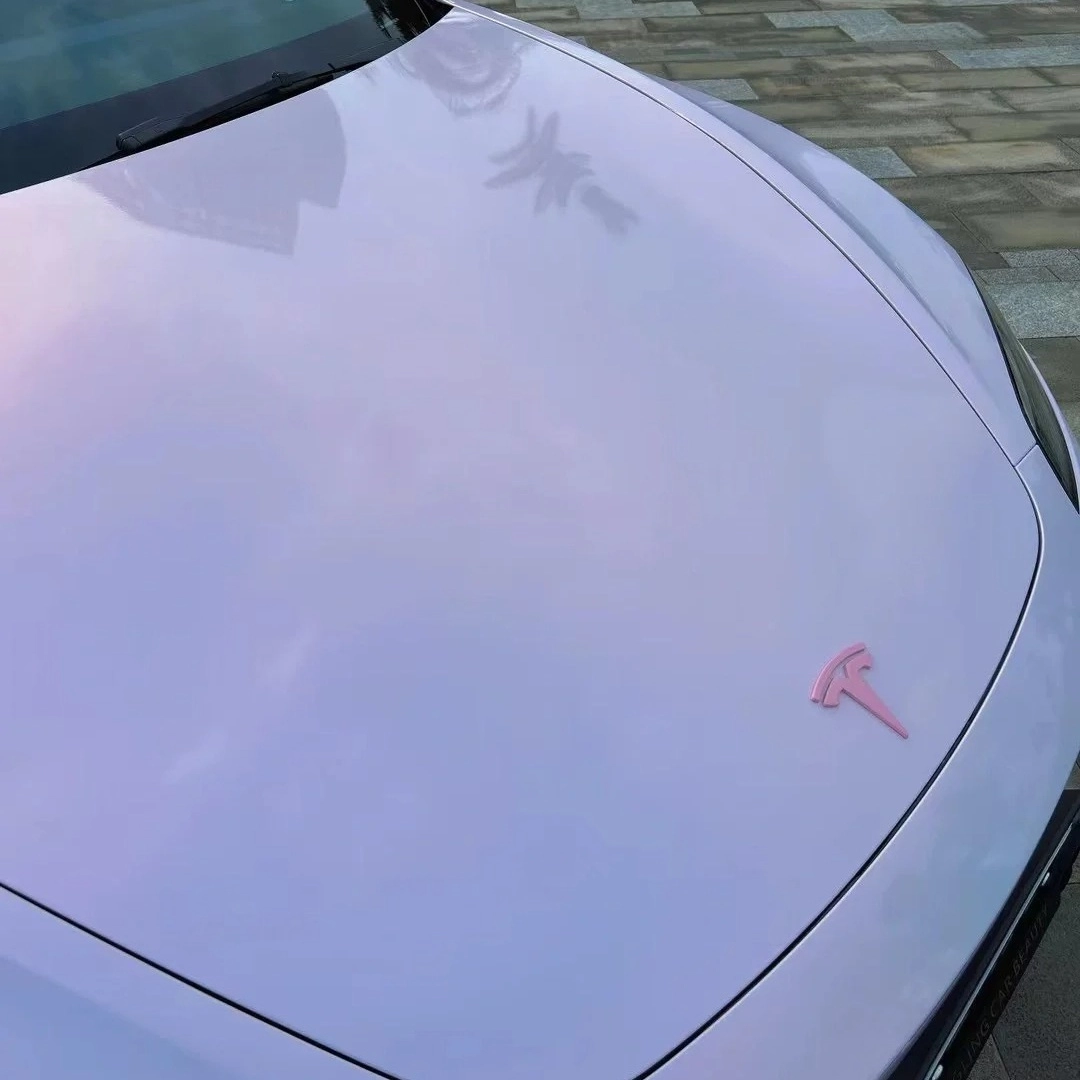  Gloss Flower Yue Fen Car Vinyl Wrap