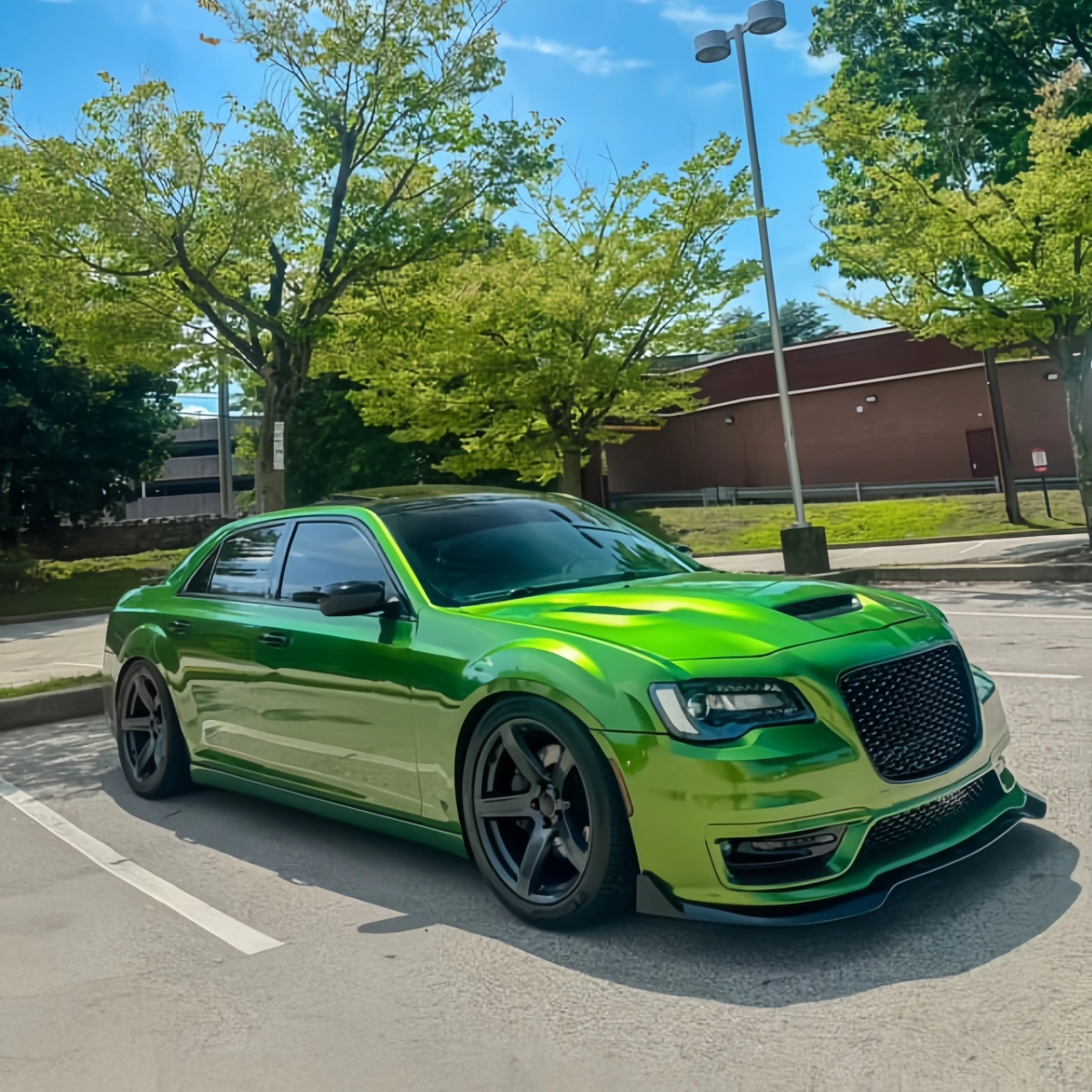Gloss Metallic Mamba Green Car Vinyl Wrap