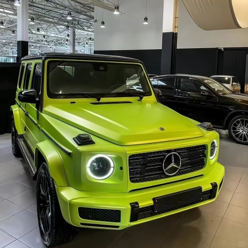 Transform Your Ride with Pure Metal Lemon Green Car Vinyl Wrap