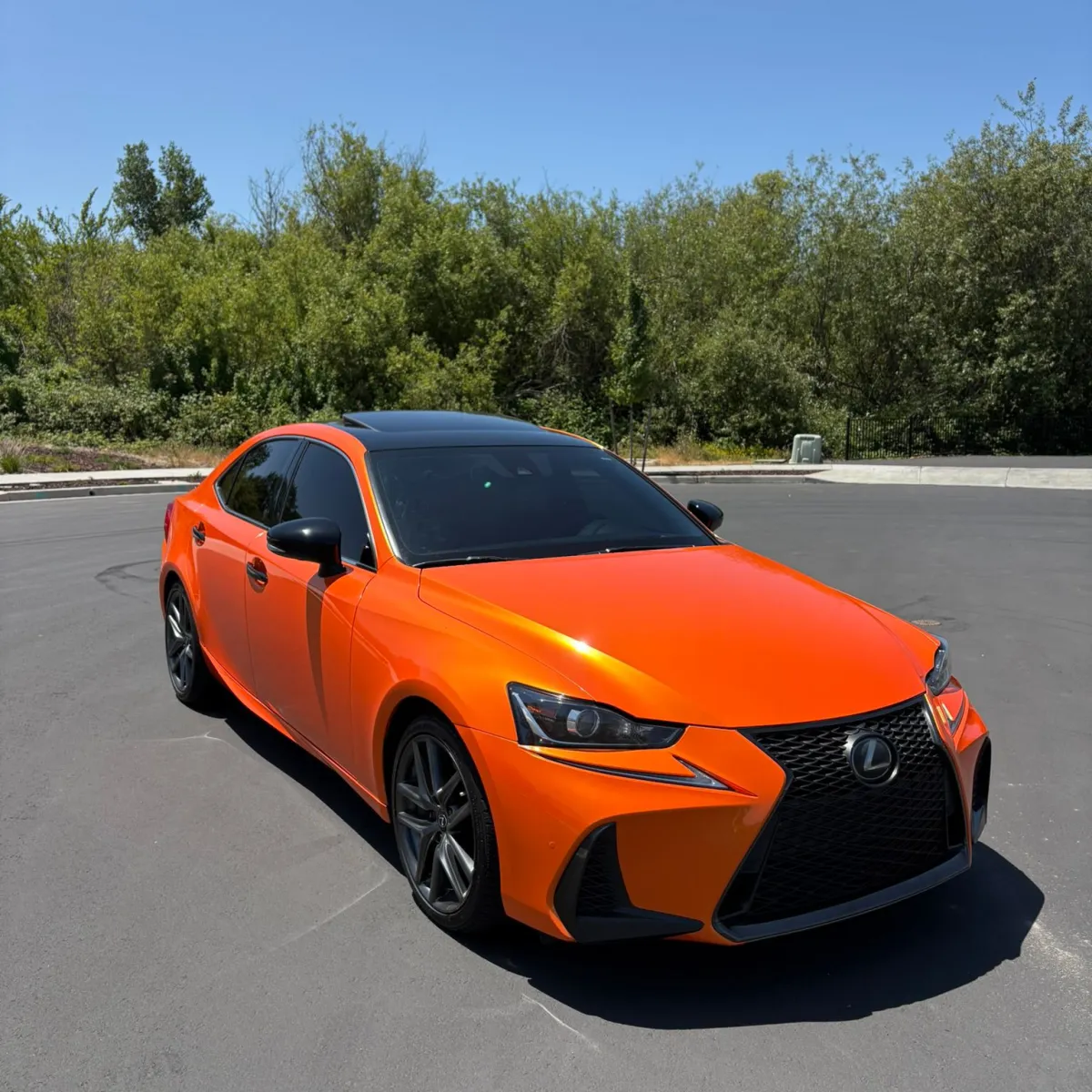 Gloss Metallic Gold Orange Car Vinyl Wrap