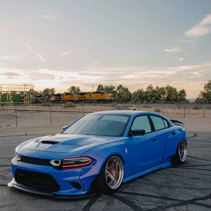 Blue Red Diamond Vinyl Wrap