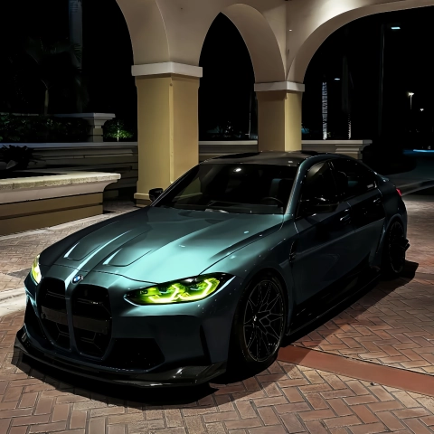 Unlock Style with PET Gloss Metallic Ryan Green Car Vinyl Wrap