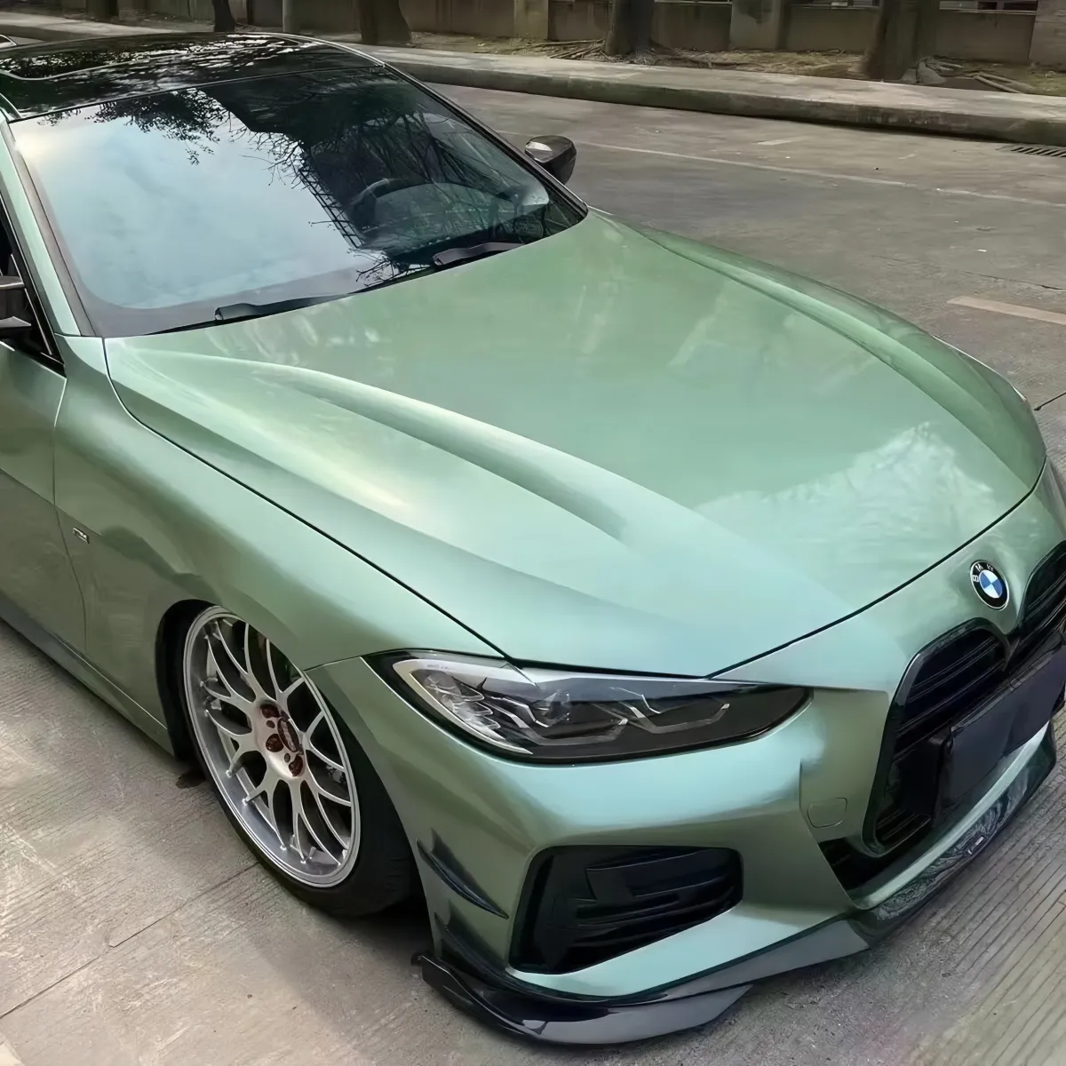 Ferrari Gloss Verde Francesca Green Car Vinyl Wrap