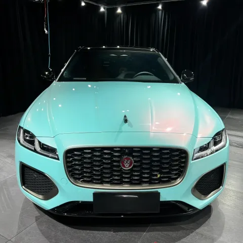 Your Car, Your Statement: Glossy Racing Tiffany Car Vinyl Wrap Style