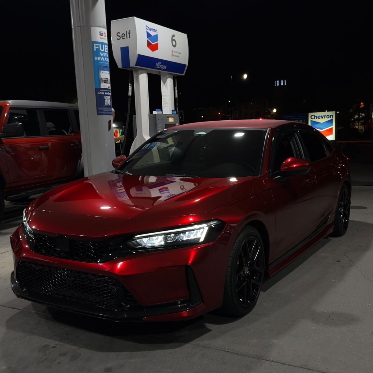 Gloss Metallic Cherry Red Car Vinyl Wrap