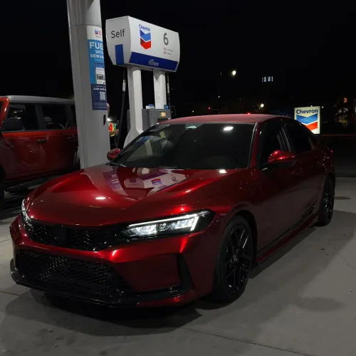 Ready for a Change? Gloss Metallic Cherry Red Car Vinyl Wrap is for You!