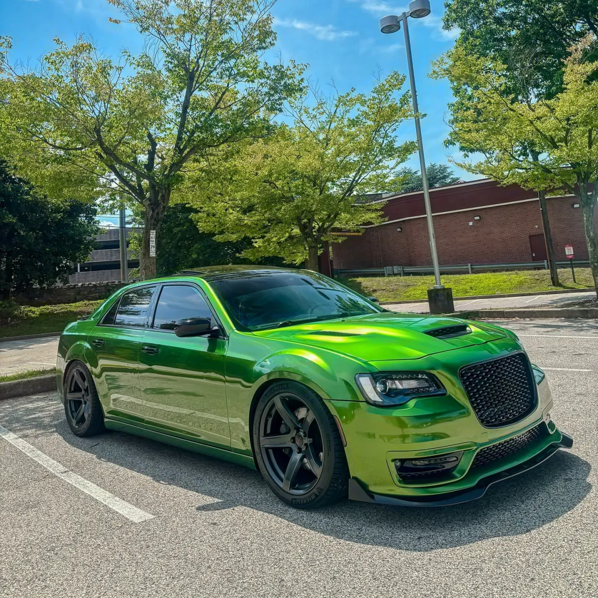Gloss Metallic Mamba Green Car Vinyl Wrap