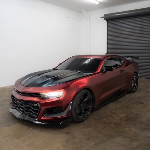 Ditch the Ordinary: PET Benz Matte Metallic Romance Red Car Vinyl Wrap