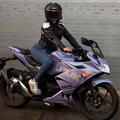 Your Car Deserves It: Gloss Ceramics Lavender Blue Car Vinyl Wrap