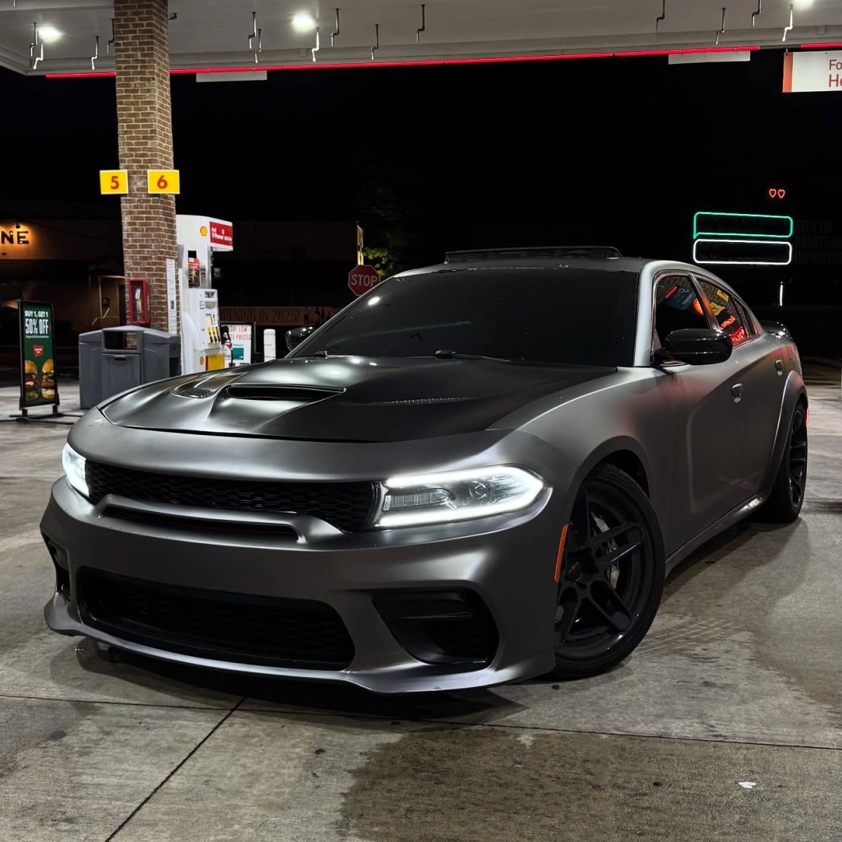 PET Matte Metallic AMG Grey Car Vinyl Wrap