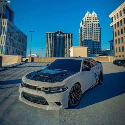 Make a Statement with Super Diamond Sliver Car Vinyl Wrap