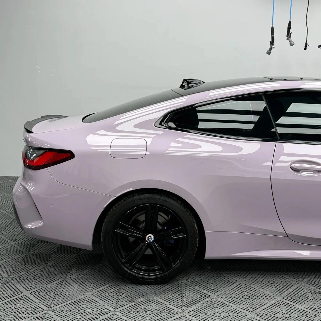 Misty Gray Purple Car Vinyl Wrap
