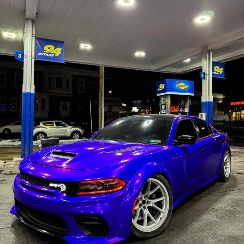 5 Eye-Catching Events to Showcase Gloss Metallic Plum Explosion Purple Car Vinyl Wrap