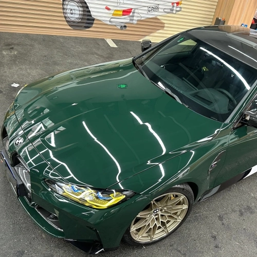 What is Porsche PET Gloss Viridis Green Car Vinyl Wrap